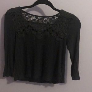 American eagle long sleeves crop top